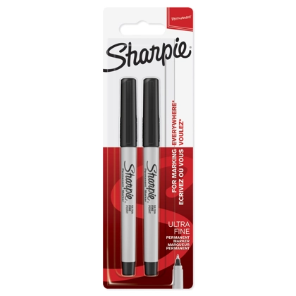 Sharpie P.Marker Ultra Fine BK Bls=2pcs