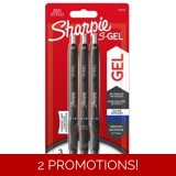 Sharpie S-Gel Ballpoint 0.7 mm 3 Pcs