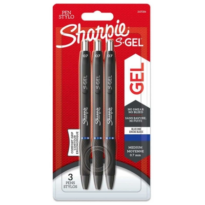 Sharpie S-Gel Ballpoint 0.7 mm 3 Pcs