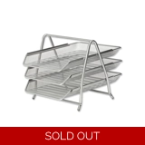 Document Tray 3tier Wiremesh Silver