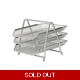 Document Tray 3tier Wiremesh Silver