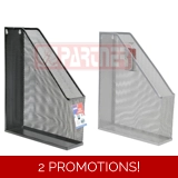 Magazine Rack Metal Mesh Black/Silver