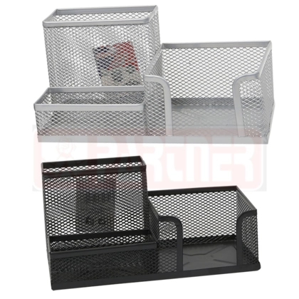 Desk Orgainzer Metal Mesh Black/Silver
