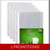 Punched Pocket 35 Micron Pack of 100