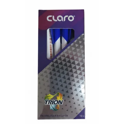 Claro Trion Triangular Ballpoint Pens (10 Pack)