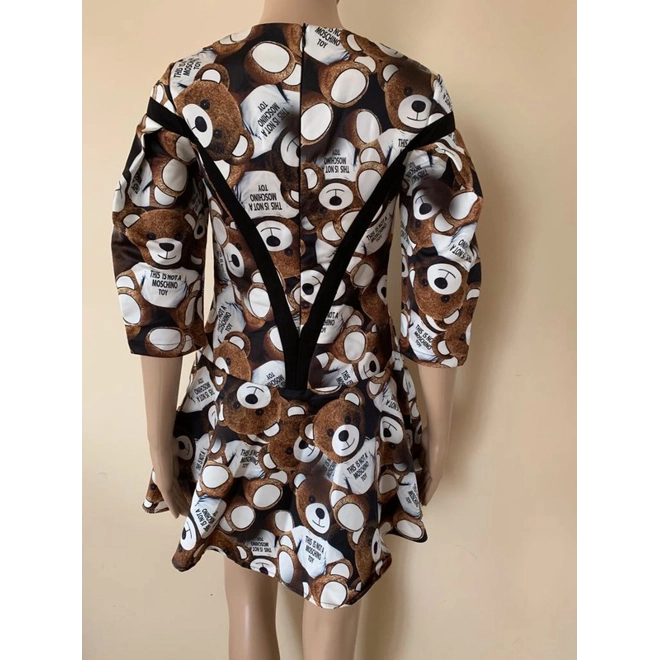 Additional Image for Mochino style dress with bears