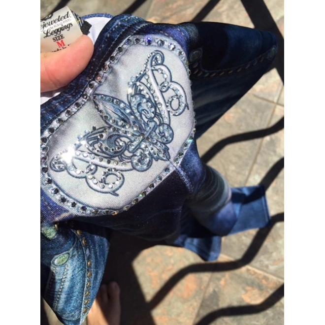 Additional Image for Bejeweled by Susan fixel Leggings with real svarowski
