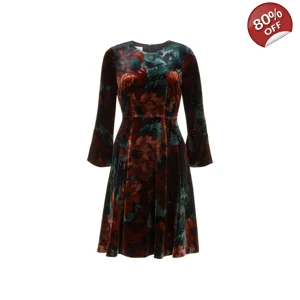HOBBS London Velvet dress, S