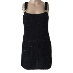 Zara dungaree black dress