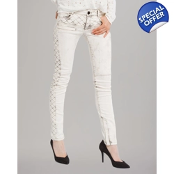 Maje brand authentic white jeans xs