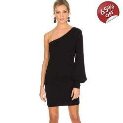 PATRIZIA PEPE One sleeve dress Mea black