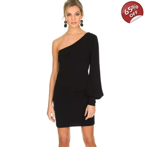 PATRIZIA PEPE One sleeve dress Mea black