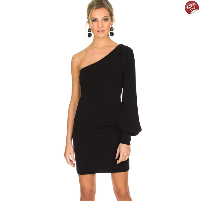product Image for PATRIZIA PEPE One sleeve dress Mea black