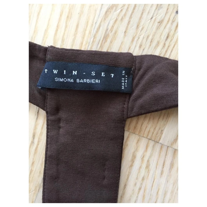 Additional Image for Twin Set Simona Barbieri brown dress