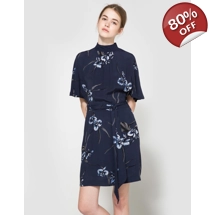 Ganni Akina Crepe Dress, XS