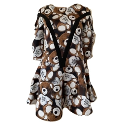 Mochino style dress with bears