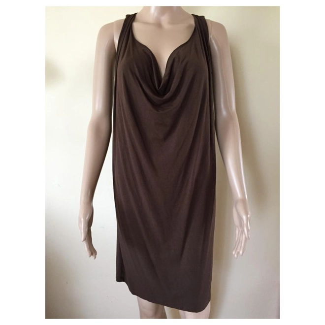 Additional Image for Twin Set Simona Barbieri brown dress