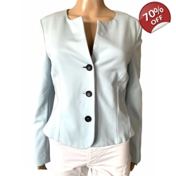 Marc Cain blue cotton blazer
