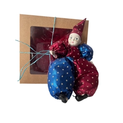 Vintage  hand made porcelain face clown
