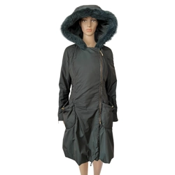 Elegance Paris coat, real leather, real fur , IT44