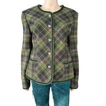 Perry tartan wool blazer, D42, IT48