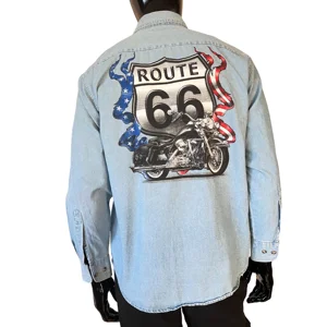 Jerzees Route 66 Denim Shirt