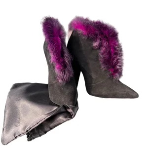 Ginmarco Lorenzi ankle boots with  real fur, EU39