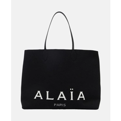 Alaïa Large black knitted tote
