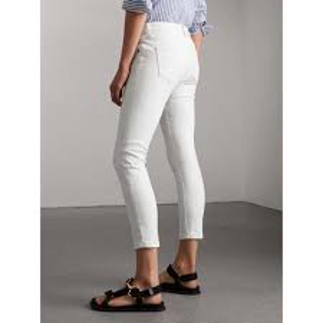 Additional Image for Burberry Brit Skinny Fit Low-Rise Cropped Jeans, 26-xs