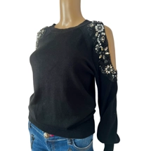 Black TOPSHOP sweater with rhinestones