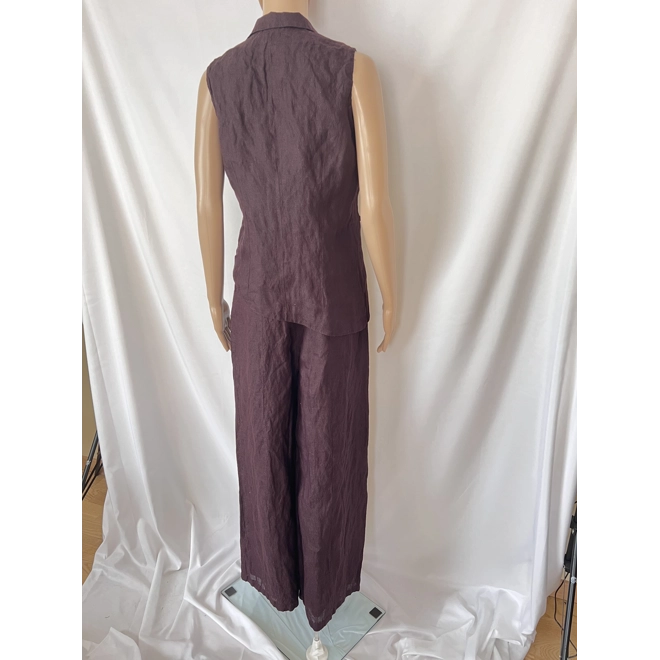 Additional Image for Sarah Pacini rufflet linen suit, 2 size