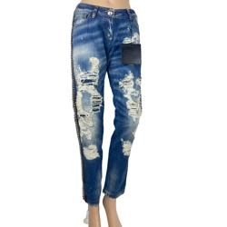 Philipp Plein Milkshake boyfriend cut studded jeans, 26
