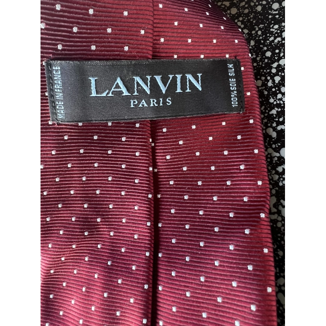 Additional Image for Lanvin silk tie polka dot