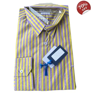Era Milano striped long sleeve shirts , L