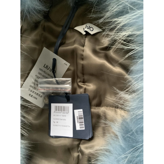 Additional Image for Liu Jo coat with raccoon fur IT38