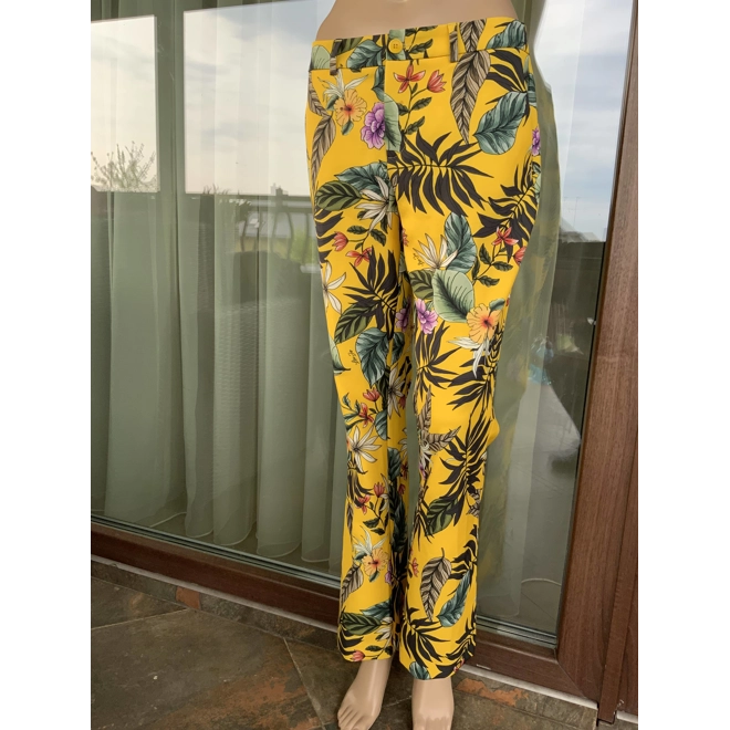 Additional Image for Liu Jo Milano yellow flowered pants IT42