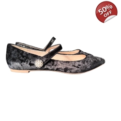 Eva Aiden velvet flats pumps 39