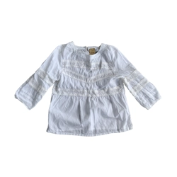 ICHI white cotton blouse, 38