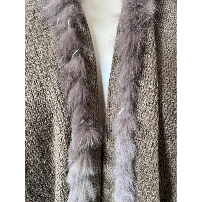 Additional Image for Cejon cape/poncho with real fur