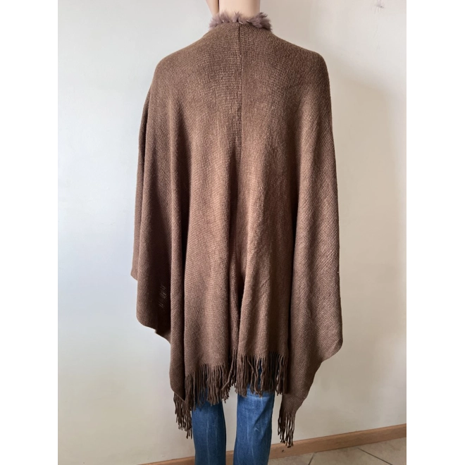 Additional Image for Cejon cape/poncho with real fur