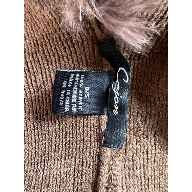Additional Image for Cejon cape/poncho with real fur