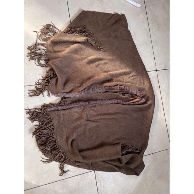 Additional Image for Cejon cape/poncho with real fur