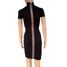 Stefanel knited black dress, xs