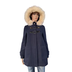 Topshop navy pea coat, xs