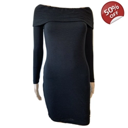 Wool black dress