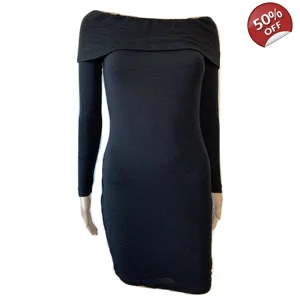 Wool black dress