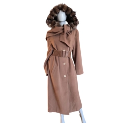 Koehler Krenzer long coat with real fur