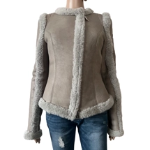 Philipp Plein fur leather jacket