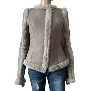 Philipp Plein fur leather jacket