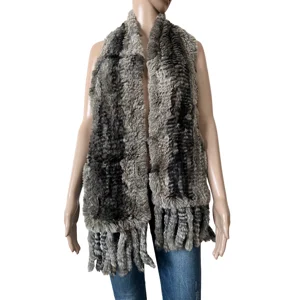 Real chinchila fur scarf